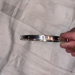 Fossil key lock bangle steel Hermes Cartier